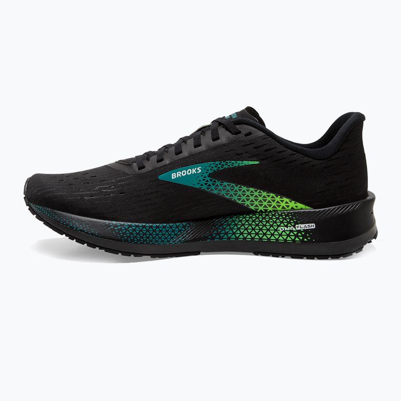 Brooks Hyperion Tempo scarpe da corsa da uomo nero/kayak/geco verde 13