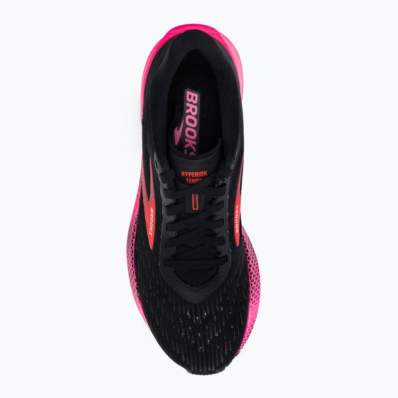 Brooks Hyperion Tempo, scarpe da corsa da donna, nero/rosa/corallo 6