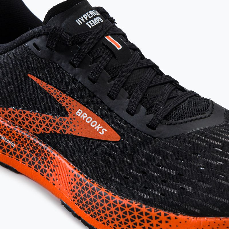 Brooks Hyperion Tempo, scarpe da corsa da uomo, nero/fiamma/grigio 8
