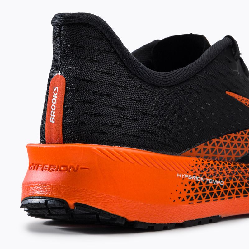 Brooks Hyperion Tempo, scarpe da corsa da uomo, nero/fiamma/grigio 9