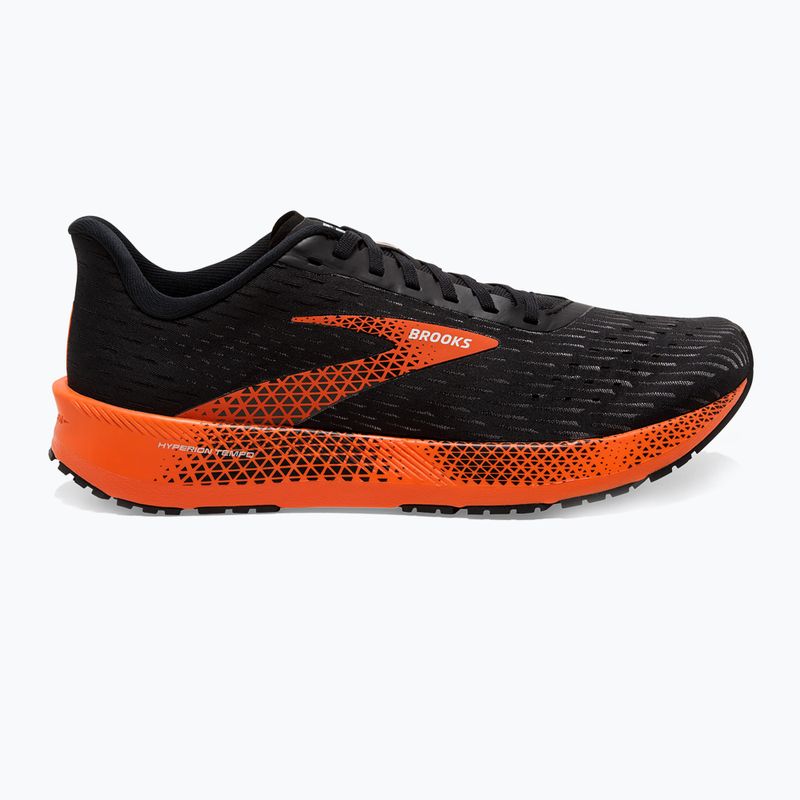 Brooks Hyperion Tempo, scarpe da corsa da uomo, nero/fiamma/grigio 12
