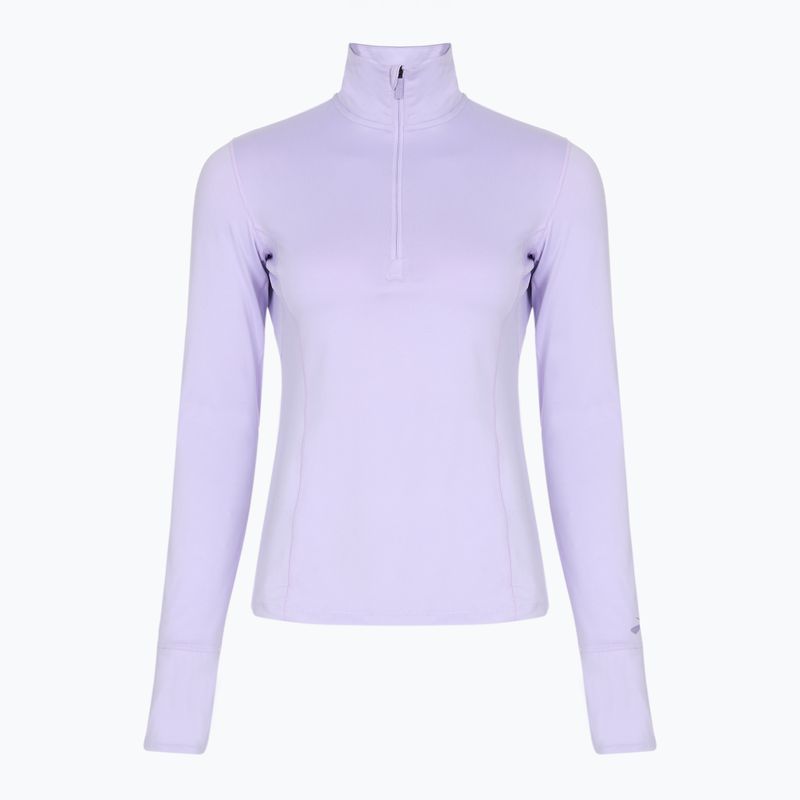 Felpa da corsa Brooks Dash 1/2 Zip viola da donna