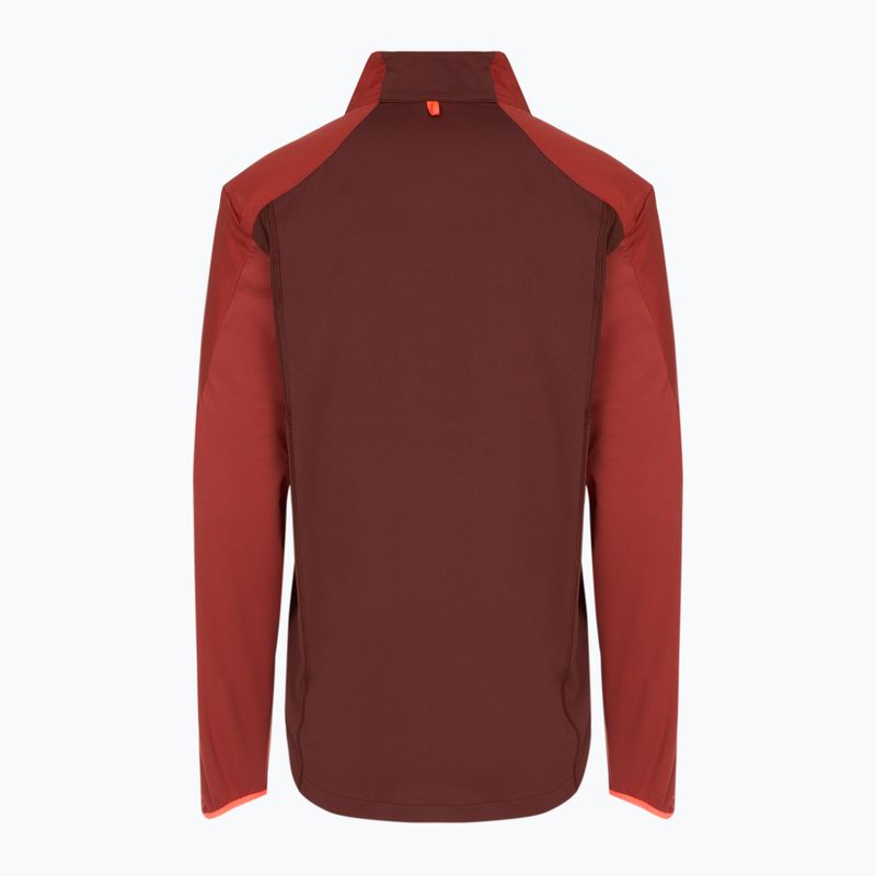 Giacca da corsa Brooks Fusion Hybrid rame/run raisin da uomo 2