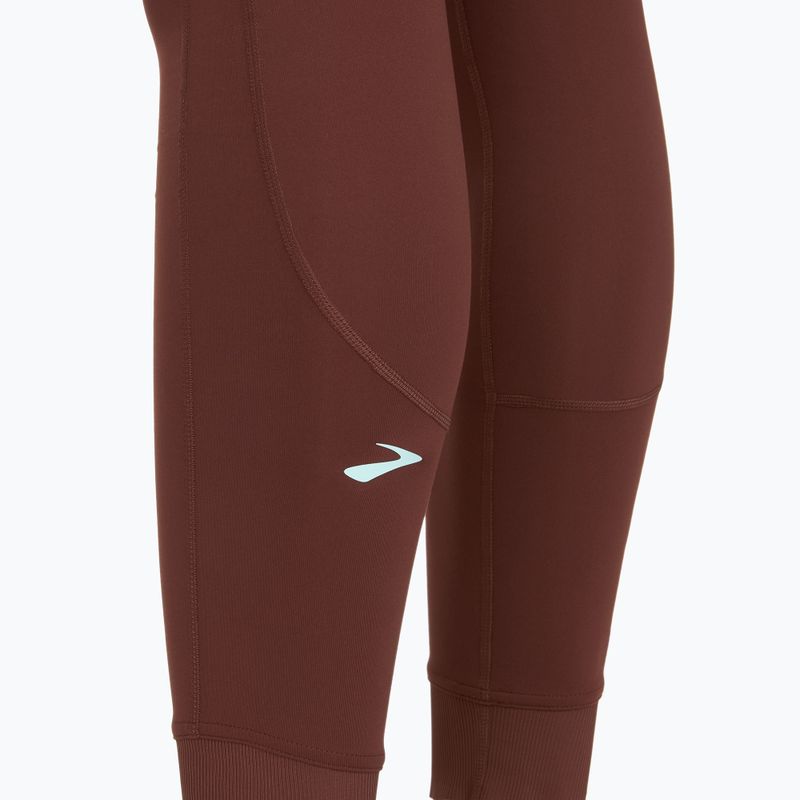 Leggings da corsa Brooks Momentum Thermal Tight da donna, uva passa 3
