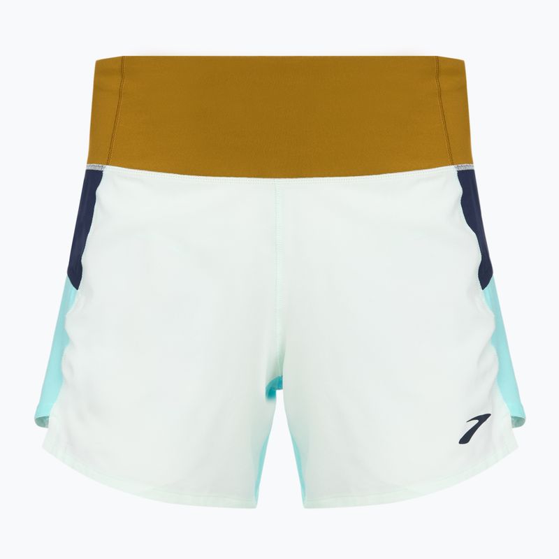 Pantaloncini da corsa Brooks Chaser 5" donna blu ghiaccio multi