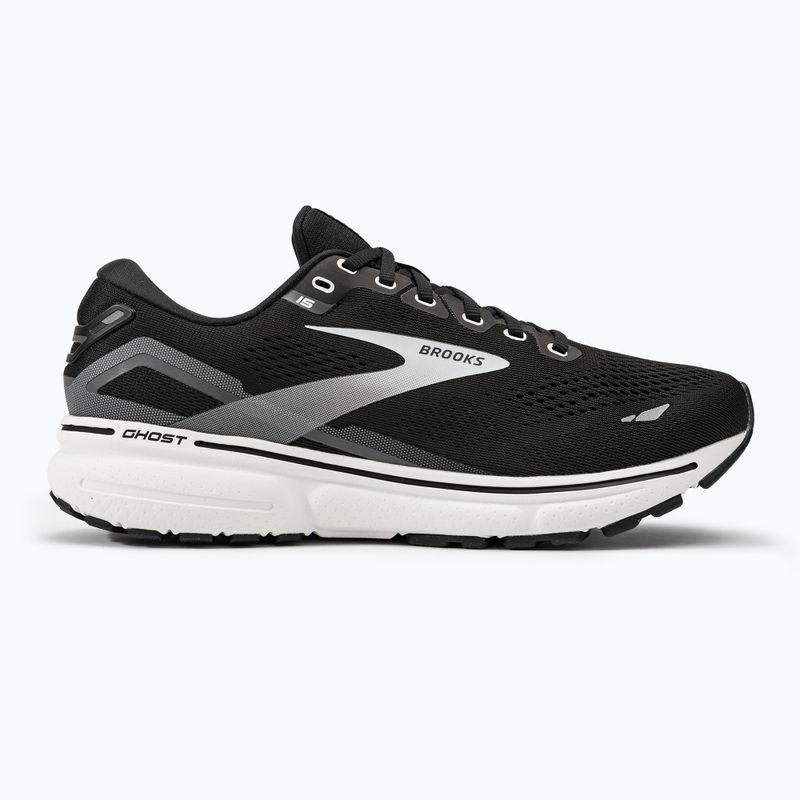 Brooks Ghost 15 scarpe da corsa da uomo nero/perla annerita/bianco 2