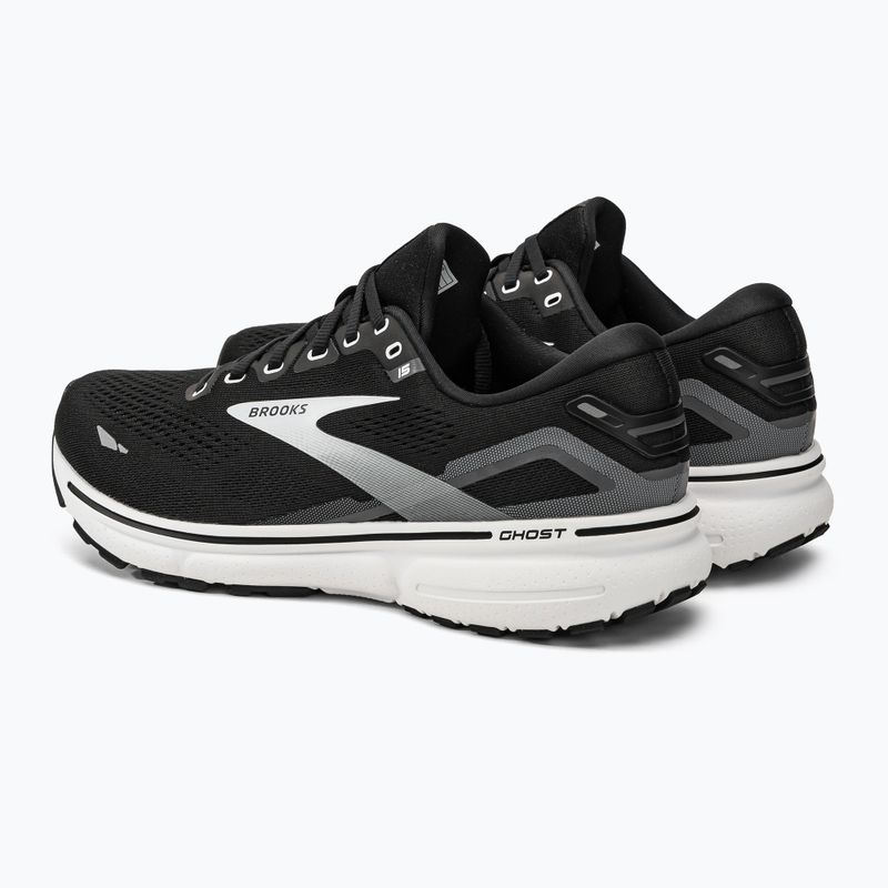 Brooks Ghost 15 scarpe da corsa da uomo nero/perla annerita/bianco 3