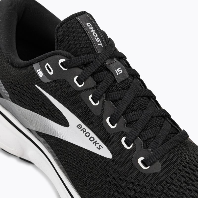 Brooks Ghost 15 scarpe da corsa da uomo nero/perla annerita/bianco 8