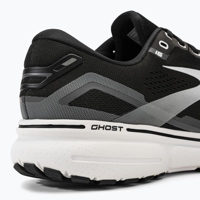 Brooks Ghost 15 scarpe da corsa da uomo nero/perla annerita/bianco 9