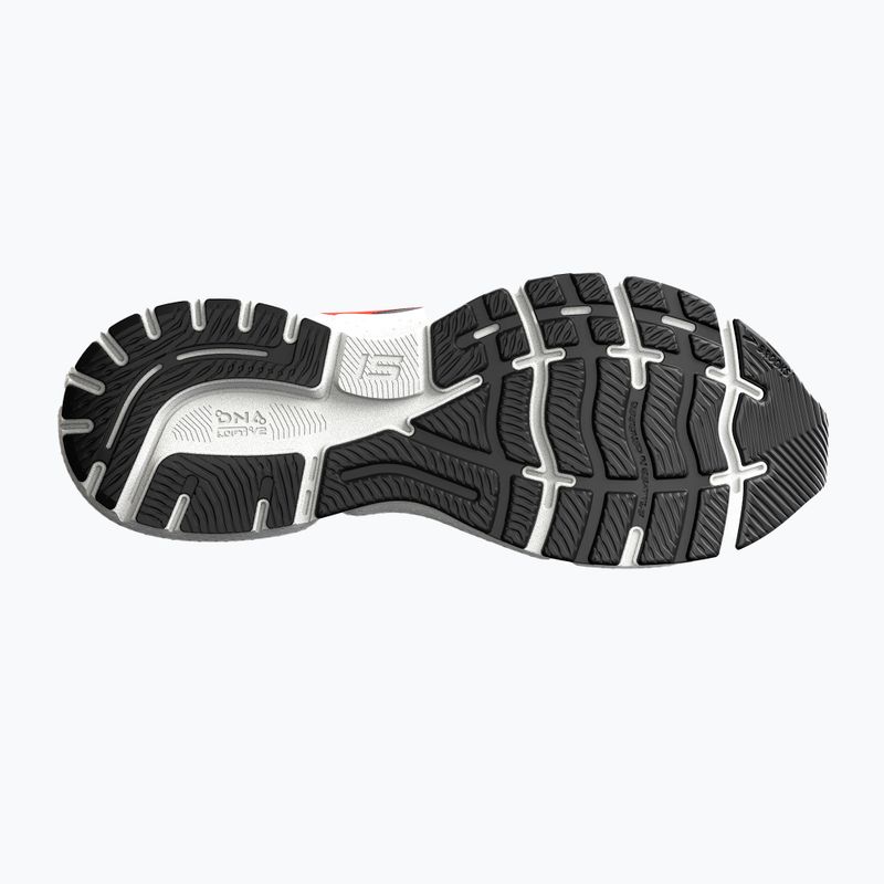 Brooks Ghost 15 scarpe da corsa da uomo ebano/nero/arancio piccante 14