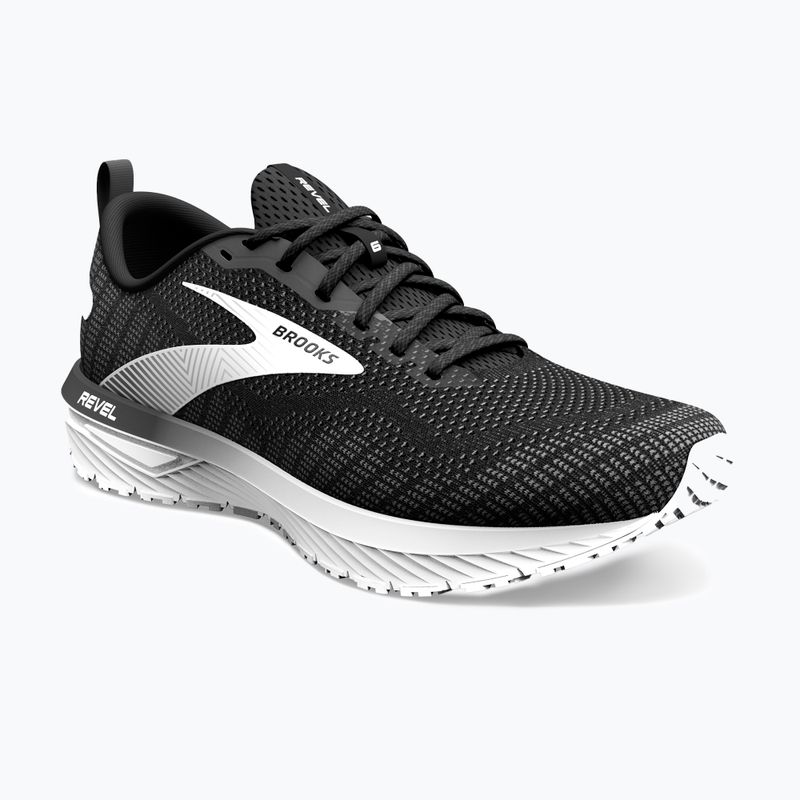 Brooks Revel 6 scarpe da corsa da uomo nero/perla annerita/bianco 10