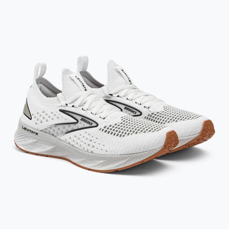 Brooks Levitate StealthFit 6 scarpe da corsa da donna bianco/marrone 6