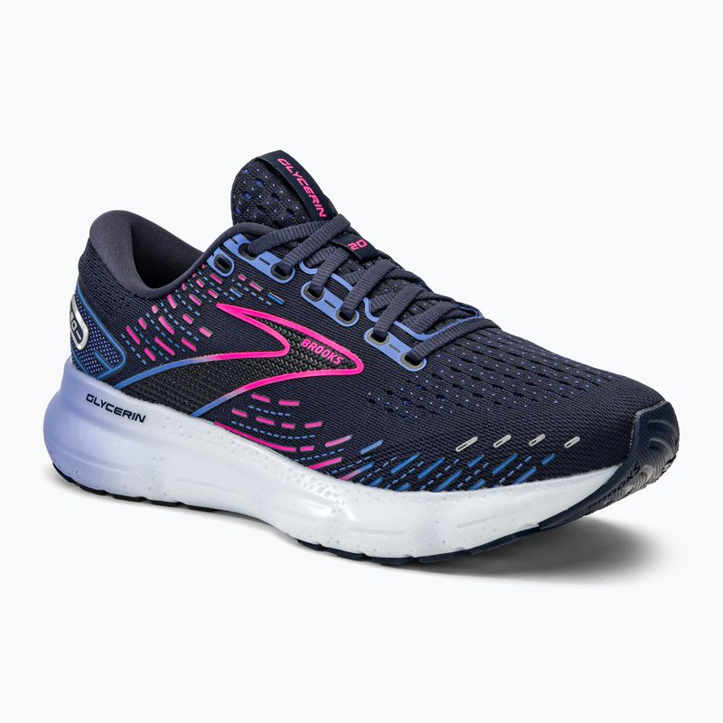 Brooks Glycerin 20 scarpe da corsa da donna peacoat/blu/rosa