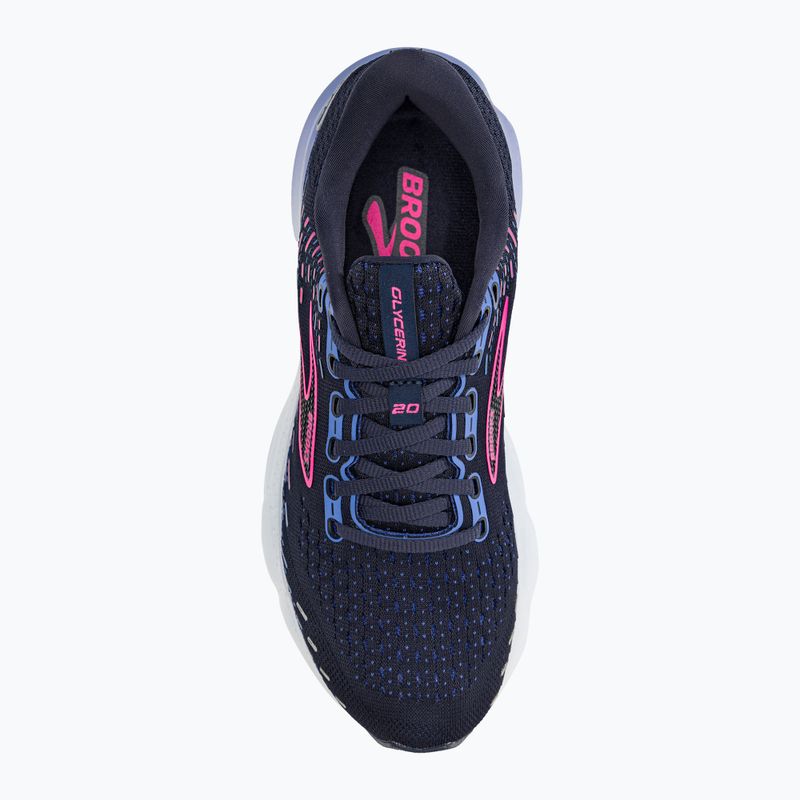 Brooks Glycerin 20 scarpe da corsa da donna peacoat/blu/rosa 8
