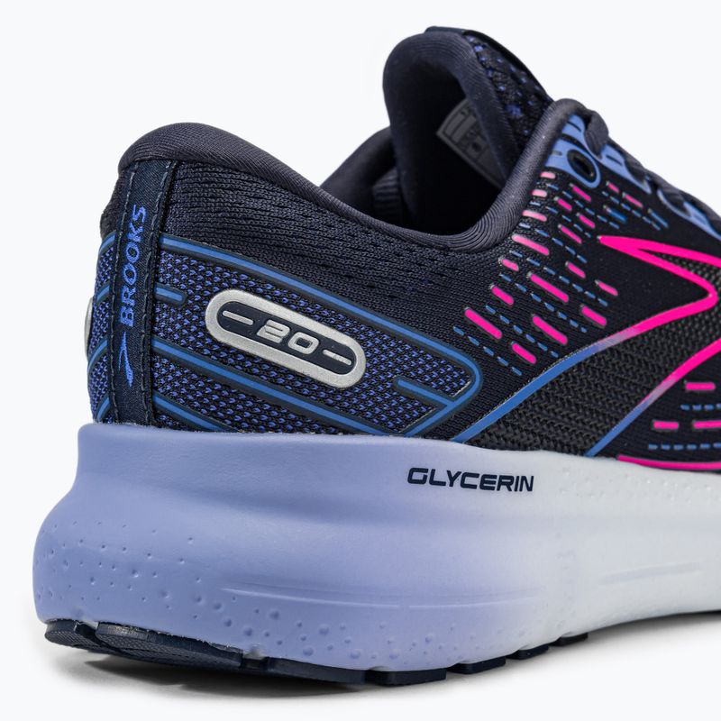 Brooks Glycerin 20 scarpe da corsa da donna peacoat/blu/rosa 11