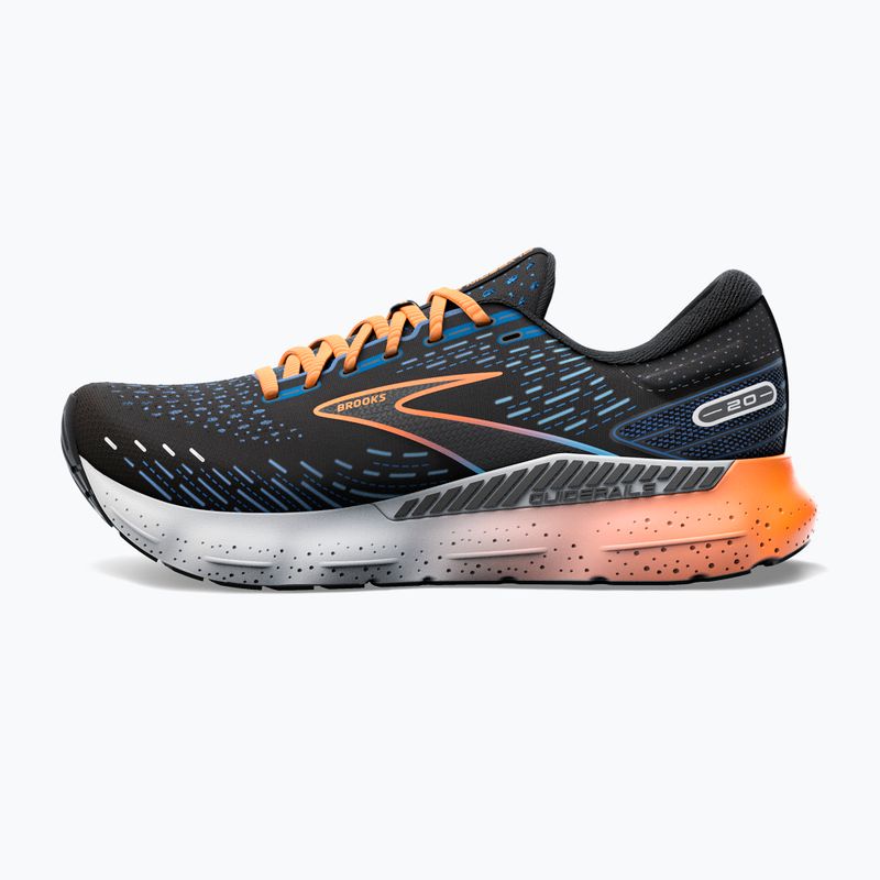 Scarpe da corsa da uomo Brooks Glycerin GTS 20 nero/blu classico/arancio 13