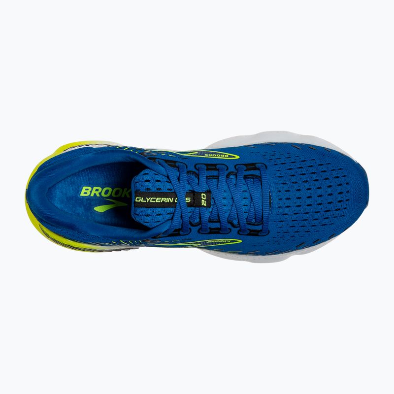 Scarpe da corsa da uomo Brooks Glycerin GTS 20 blu/nightlife/bianco 13