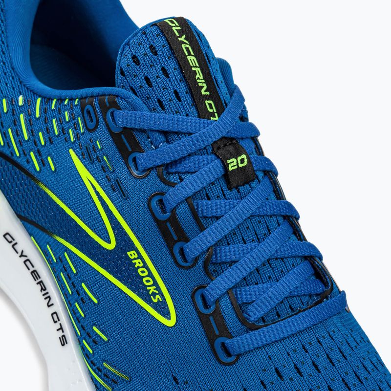 Scarpe da corsa da uomo Brooks Glycerin GTS 20 blu/nightlife/bianco 8