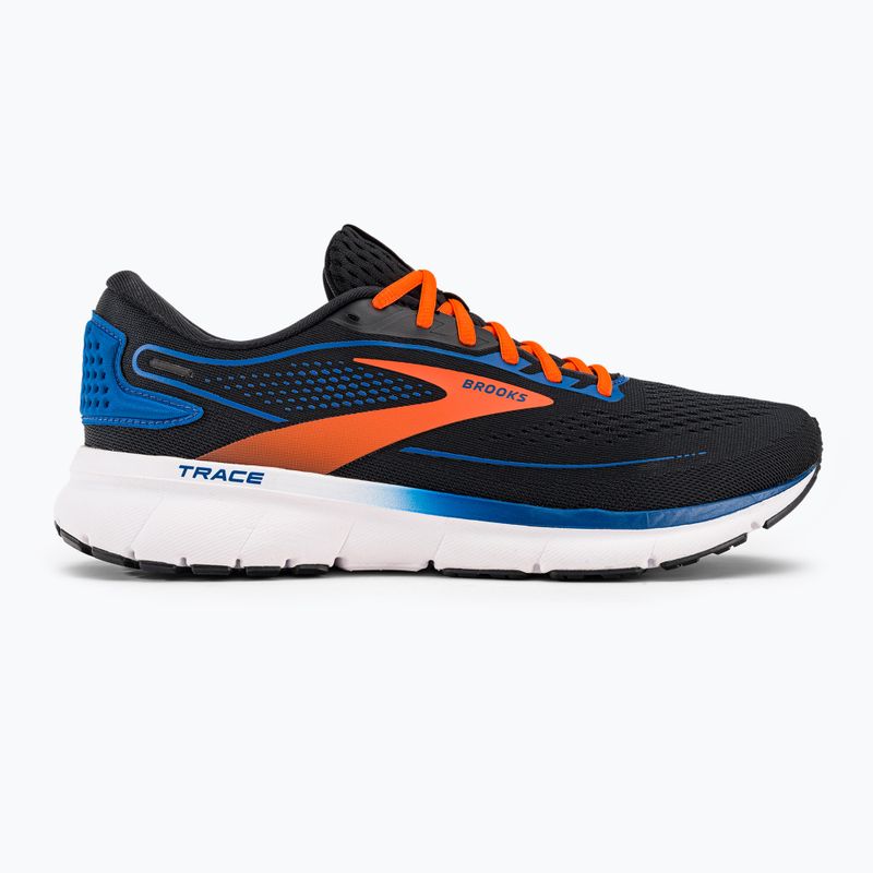 Brooks Trace 2 scarpe da corsa da uomo nero/blu classico/arancione 2