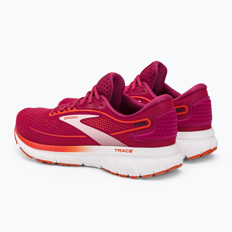 Brooks Trace 2 scarpe da corsa da donna sangria/rosso/rosa 3