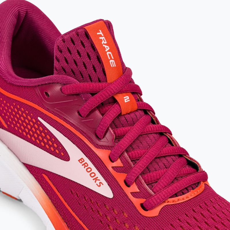 Brooks Trace 2 scarpe da corsa da donna sangria/rosso/rosa 8