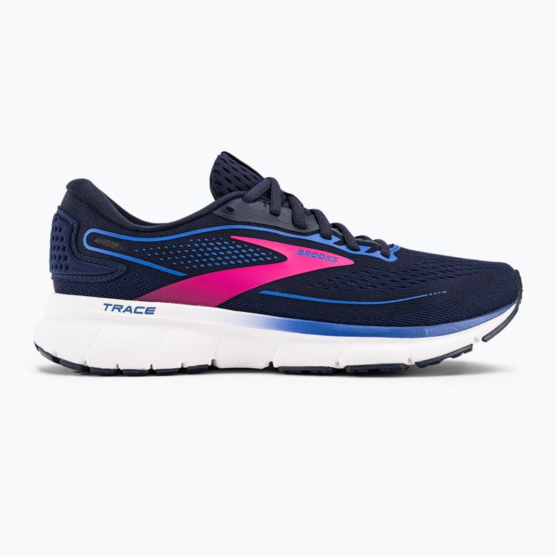 Brooks Trace 2 scarpe da corsa da donna peacoat/blu/rosa 2