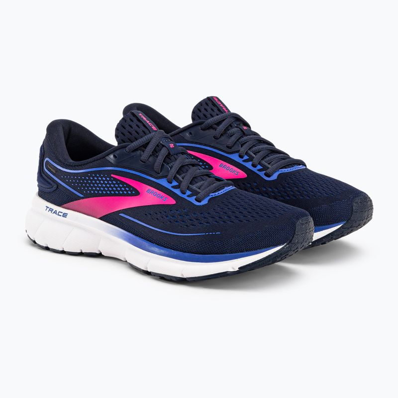 Brooks Trace 2 scarpe da corsa da donna peacoat/blu/rosa 5