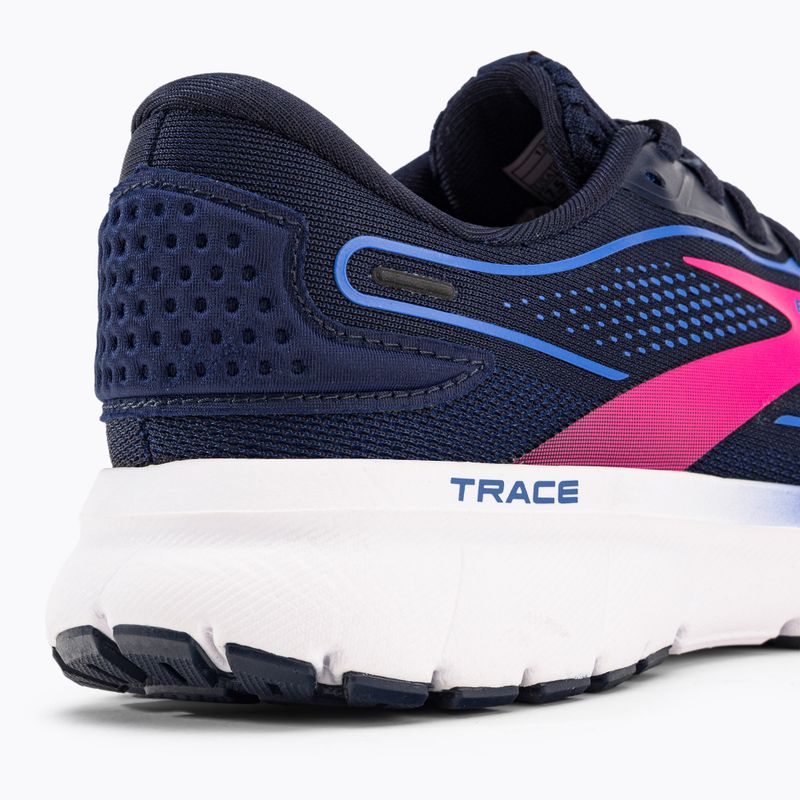 Brooks Trace 2 scarpe da corsa da donna peacoat/blu/rosa 10