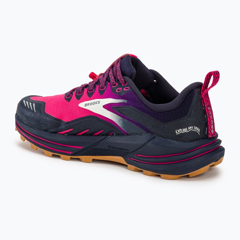 Brooks Cascadia 16 scarpe da corsa da donna peacoat/rosa/biscotto 3