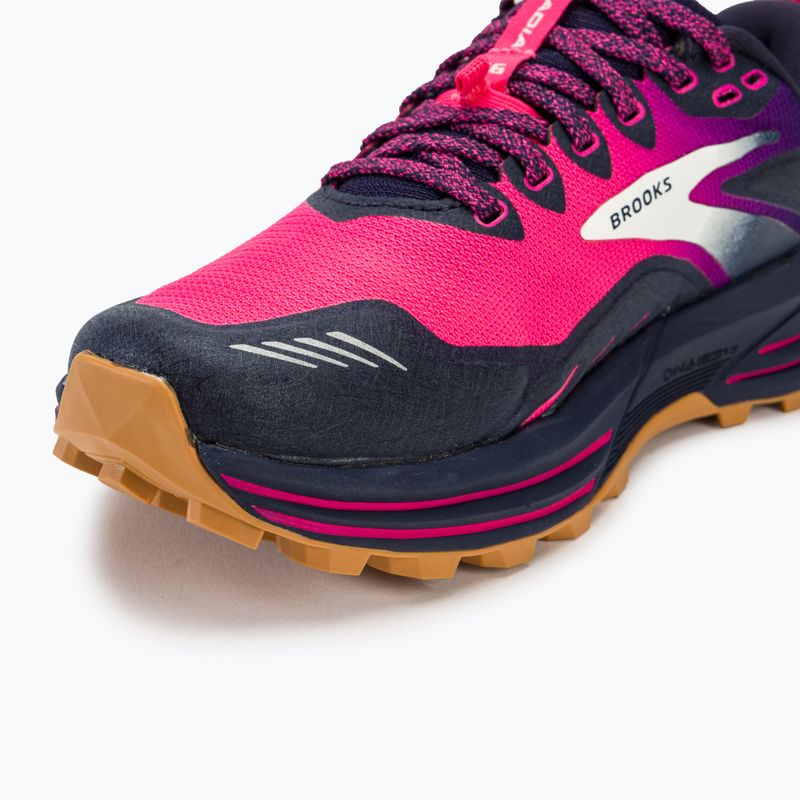 Brooks Cascadia 16 scarpe da corsa da donna peacoat/rosa/biscotto 7