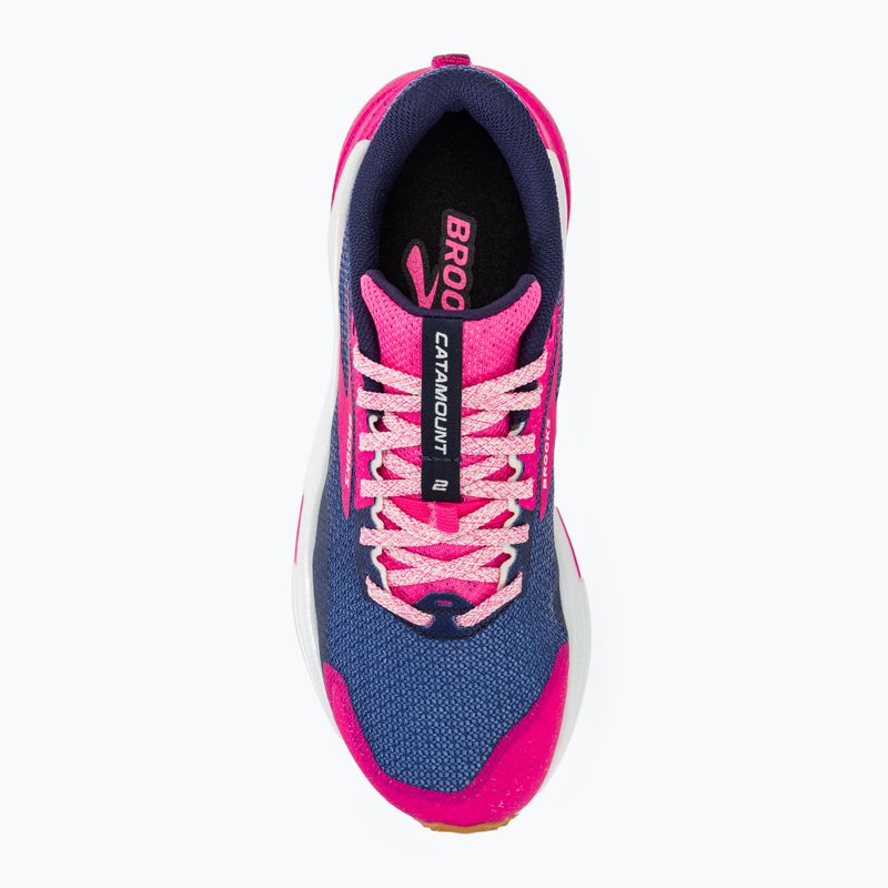 Brooks Catamount 2 scarpe da corsa da donna peacoat/rosa/biscotto 5