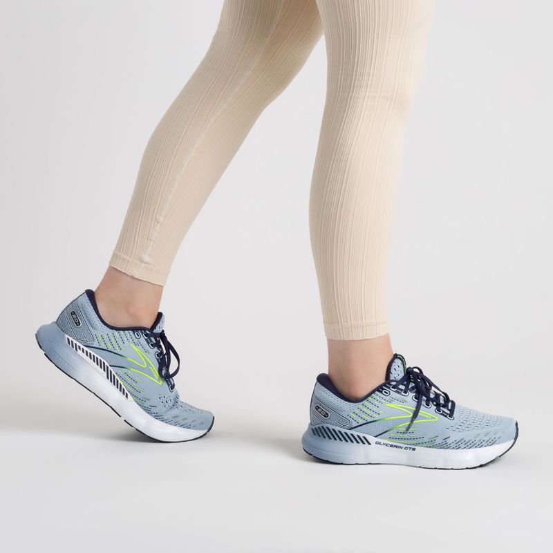 Scarpe da corsa da donna Brooks Glycerin GTS 20 blu chiaro/peacoat/nightlife 4