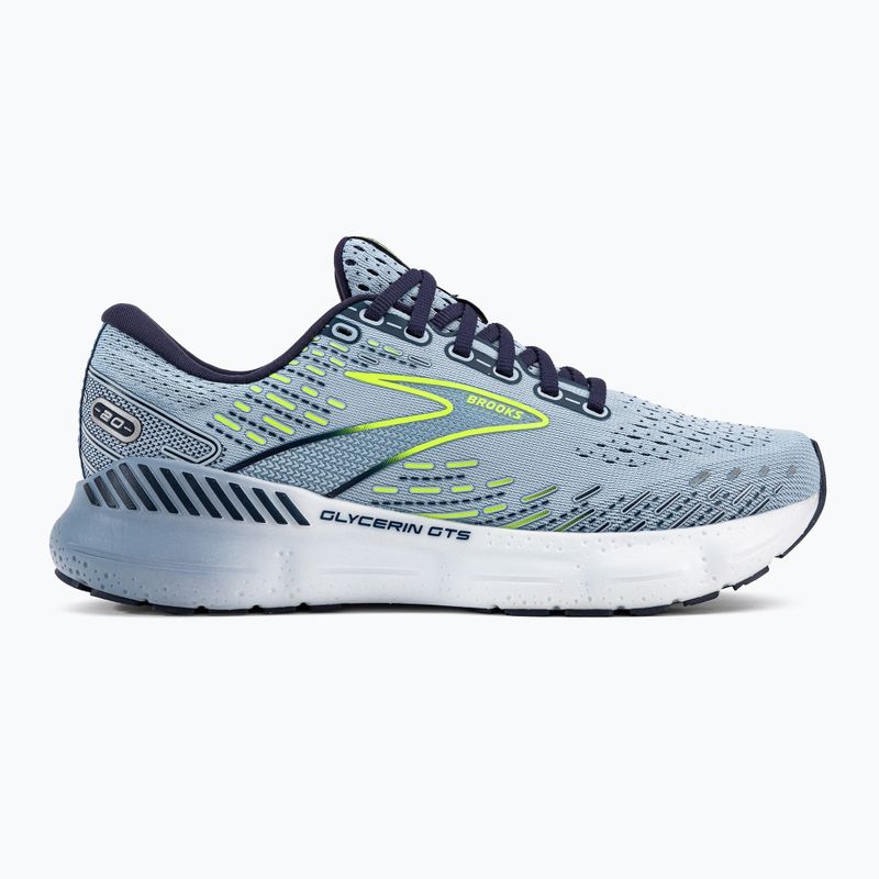 Scarpe da corsa da donna Brooks Glycerin GTS 20 blu chiaro/peacoat/nightlife 2