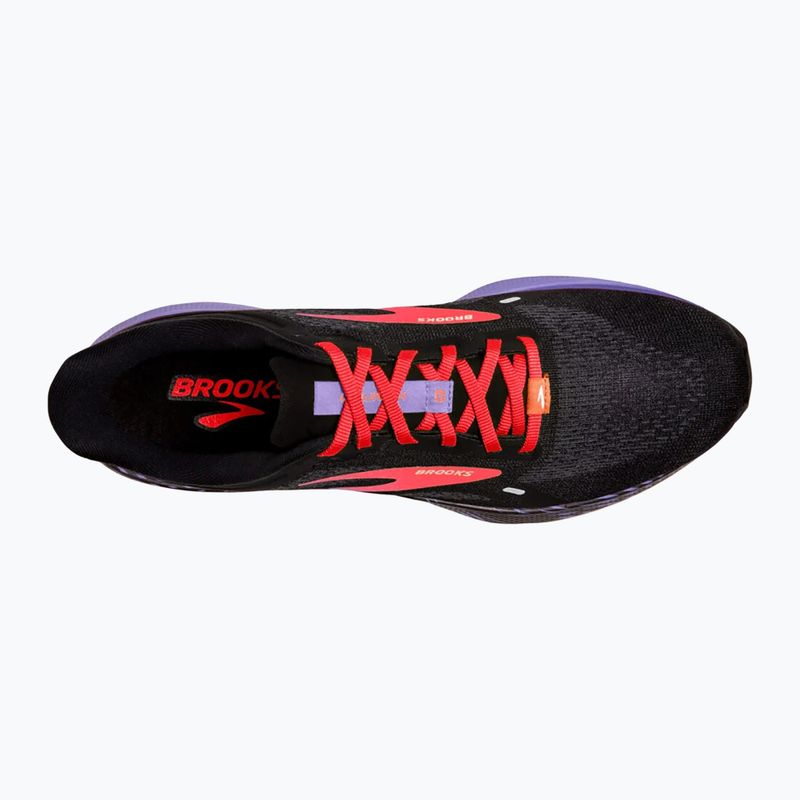 Scarpe da corsa da donna Brooks Launch 9 nero/corallo/viola 14