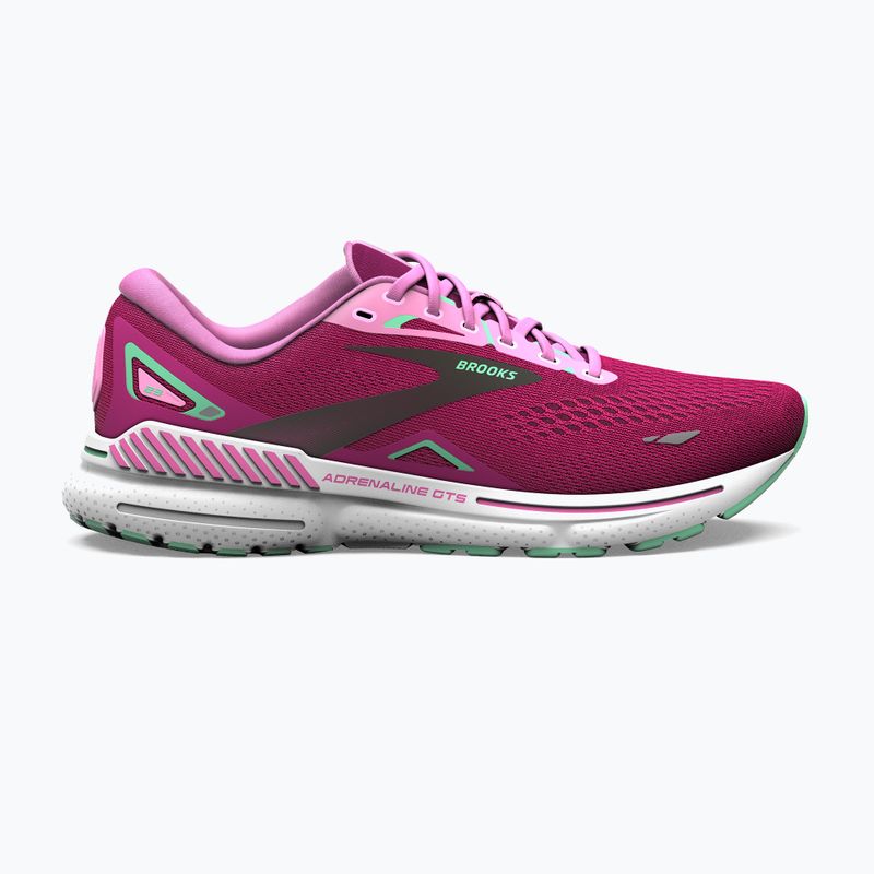 Scarpe da corsa da donna Brooks Adrenaline GTS 23 rosa/fucsia festival/nero 12