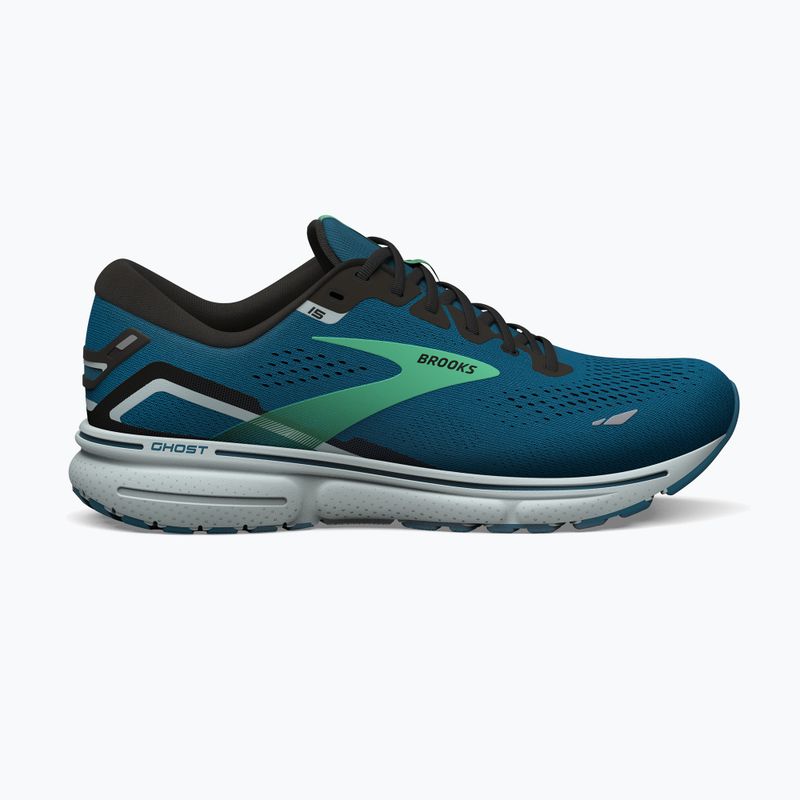 Brooks Ghost 15 scarpe da corsa da uomo blu marocchino/nero/bocciolo di primavera 12