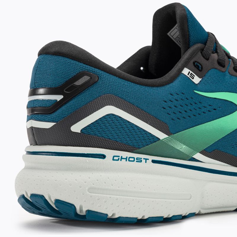 Brooks Ghost 15 scarpe da corsa da uomo blu marocchino/nero/bocciolo di primavera 9
