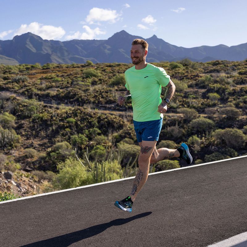 Brooks Glycerin 20 uomini scarpe da corsa nero / oceano hawaiano / verde 14