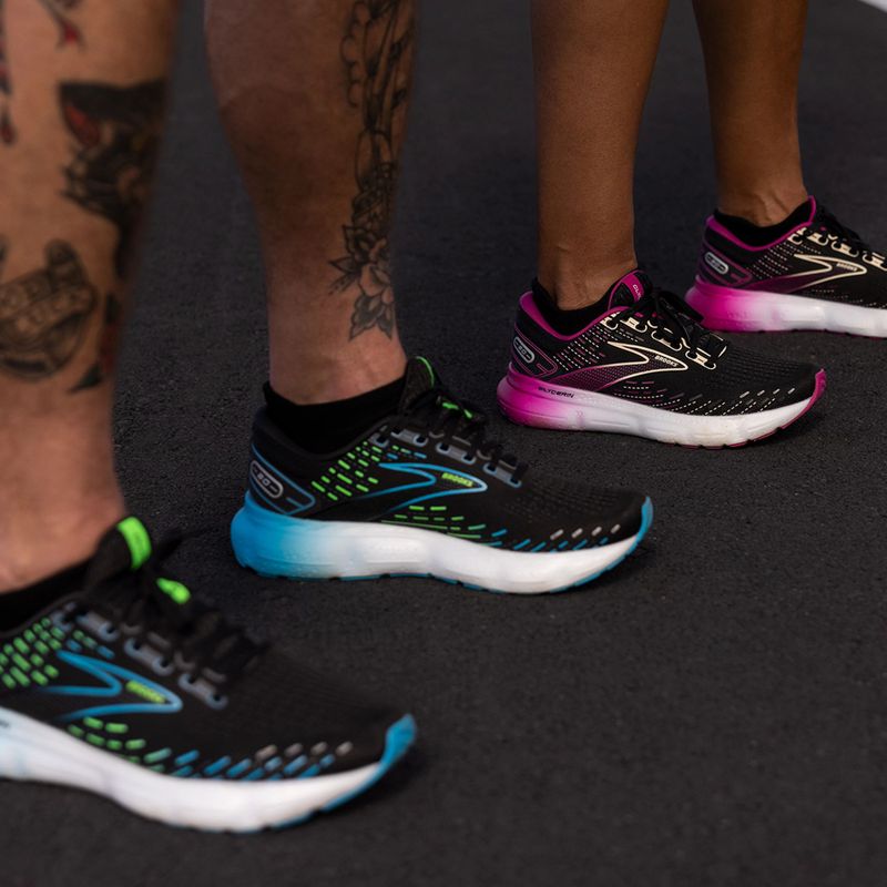 Scarpe da corsa da donna Brooks Glycerin 20 nero/fucsia/lino 4