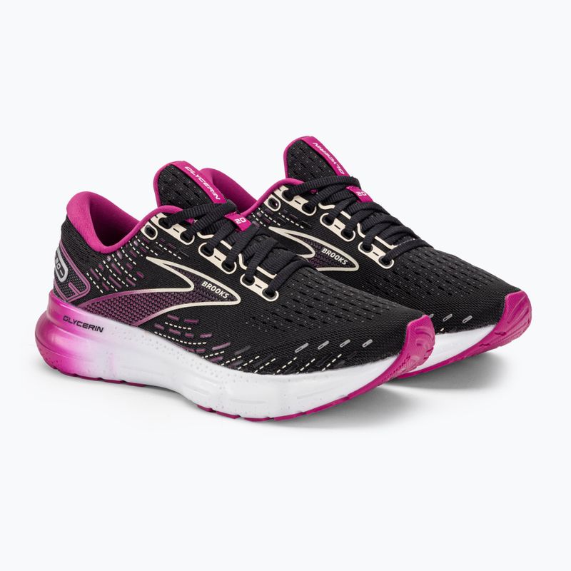 Scarpe da corsa da donna Brooks Glycerin 20 nero/fucsia/lino 6