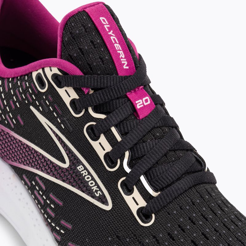 Scarpe da corsa da donna Brooks Glycerin 20 nero/fucsia/lino 10