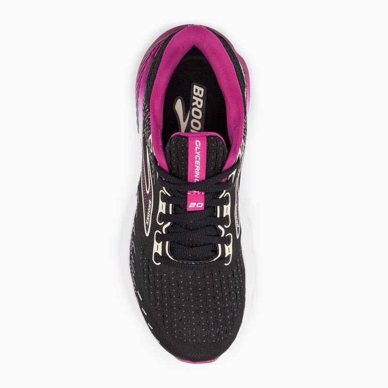 Scarpe da corsa da donna Brooks Glycerin GTS 20 nero/fucsia/lino 8