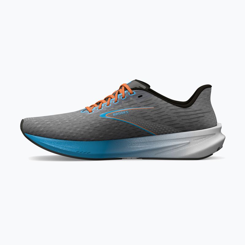 Brooks Hyperion scarpe da corsa uomo grigio/blu atomico/scarlatto 13