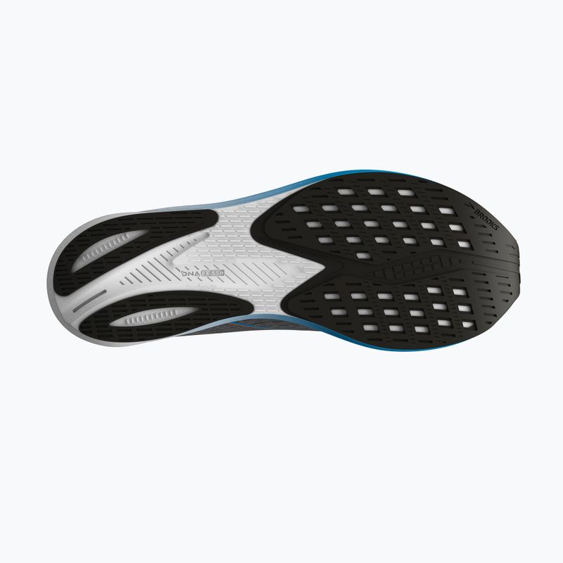 Brooks Hyperion scarpe da corsa uomo grigio/blu atomico/scarlatto 14