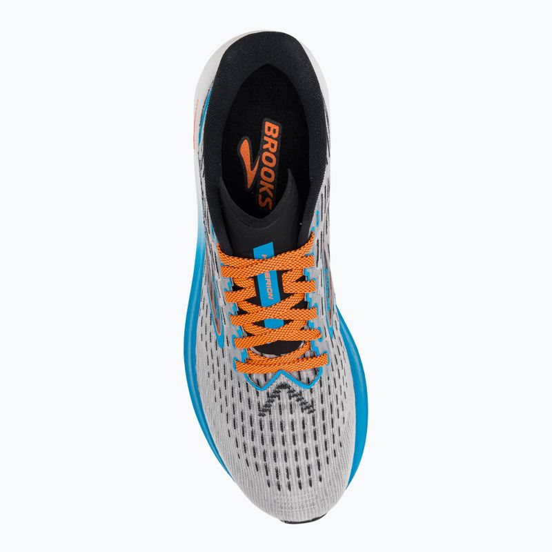 Brooks Hyperion scarpe da corsa uomo grigio/blu atomico/scarlatto 6