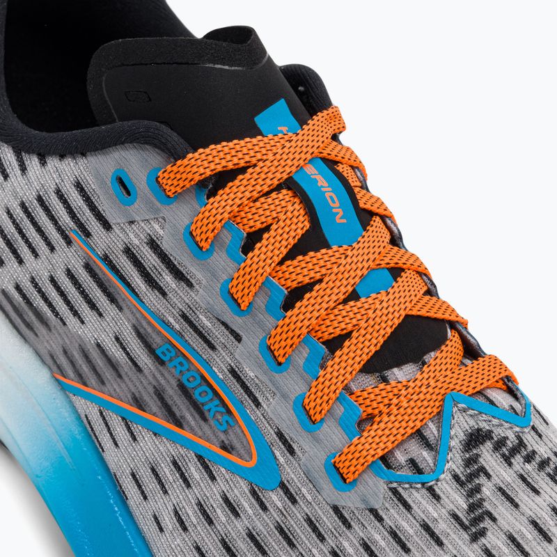 Brooks Hyperion scarpe da corsa uomo grigio/blu atomico/scarlatto 8