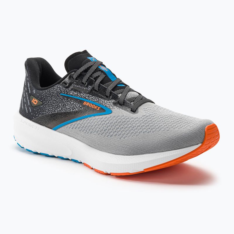 Brooks Launch 10 uomini scarpe da corsa nero / blu atomico / ibis scarlatto