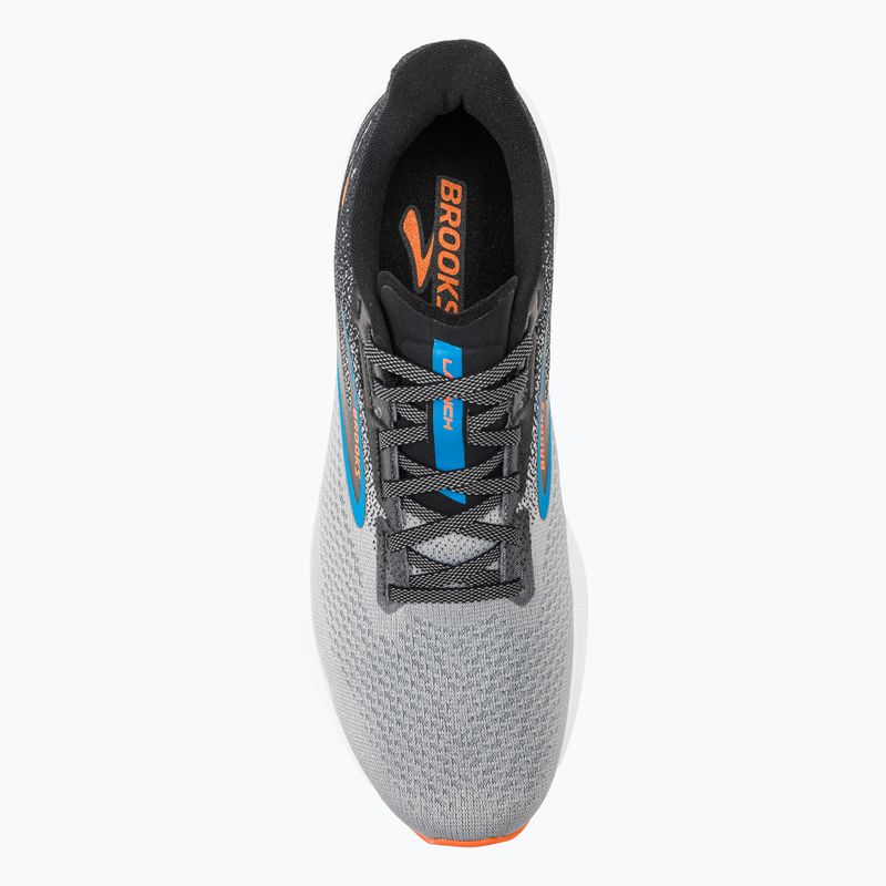Brooks Launch 10 uomini scarpe da corsa nero / blu atomico / ibis scarlatto 7