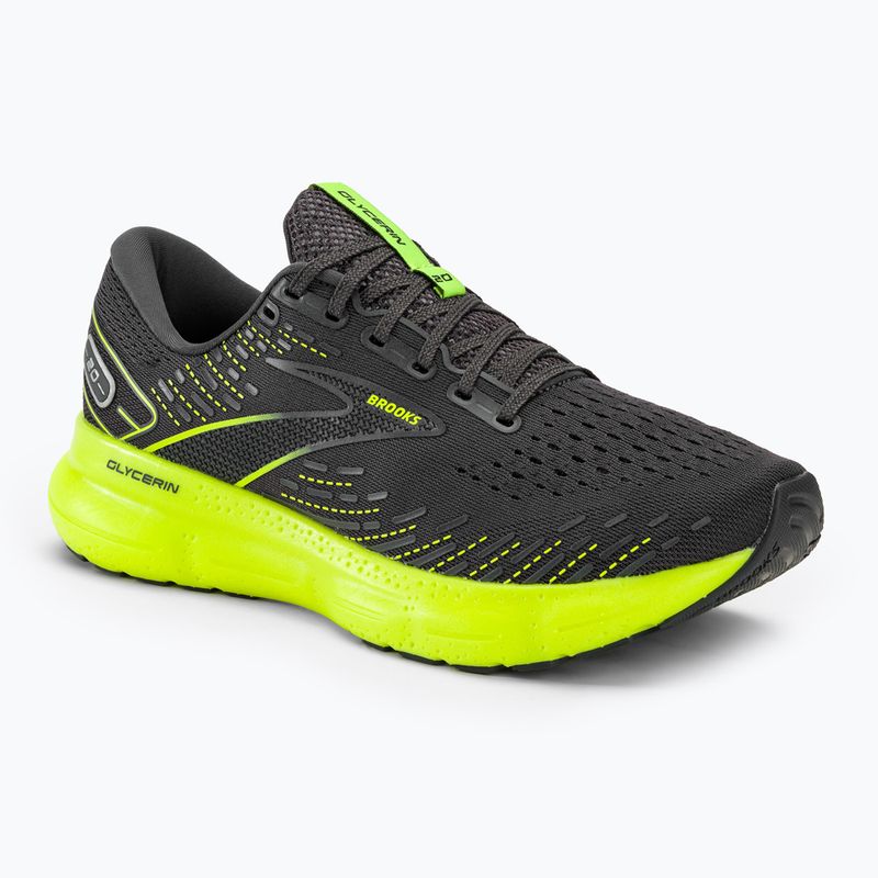 Brooks Glycerin 20 scarpe da corsa uomo nero/pera annerita/bianco