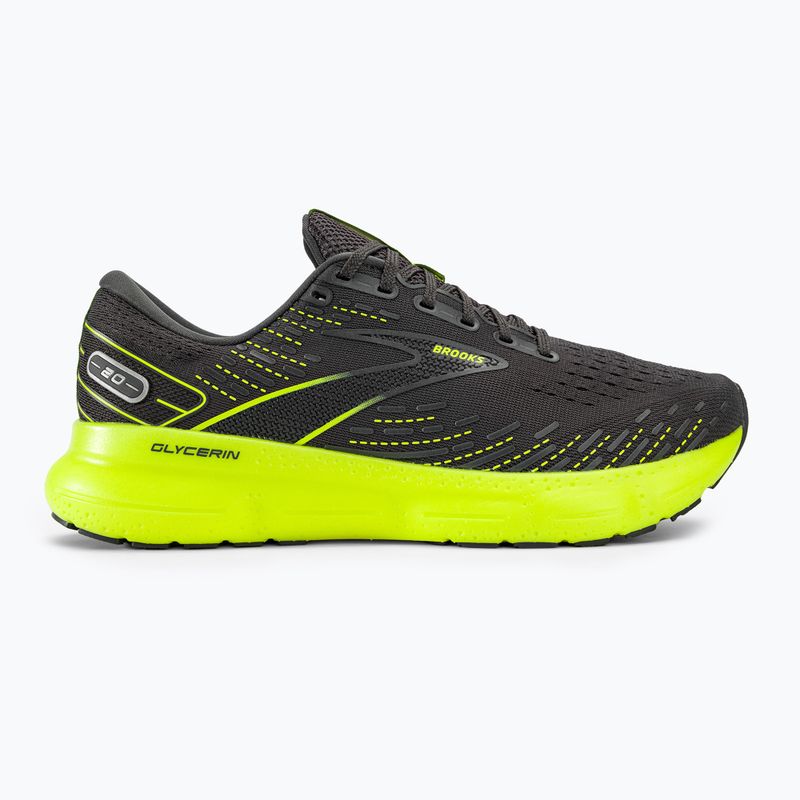 Brooks Glycerin 20 scarpe da corsa uomo nero/pera annerita/bianco 2